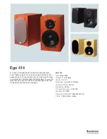 Audio Pro Ego 414 Dimensions предпросмотр