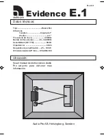 Предварительный просмотр 5 страницы Audio Pro Evidence E.1 Technical Data