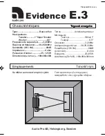 Предварительный просмотр 2 страницы Audio Pro Evidence E.3 Technical Data