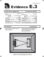 Предварительный просмотр 3 страницы Audio Pro Evidence E.3 Technical Data