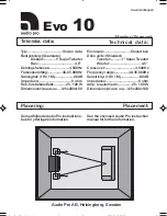 Audio Pro Evo Series Evo 10 Technical Data предпросмотр