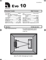 Предварительный просмотр 4 страницы Audio Pro Evo Series Evo 10 Technical Data