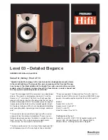 Audio Pro Level Series Level 03 Reference Manual предпросмотр