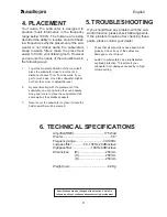 Preview for 4 page of Audio Pro Mondial Series Sub1 User Manual