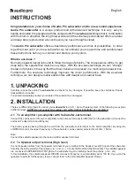 Preview for 2 page of Audio Pro Mondial Series Sub3 Manual