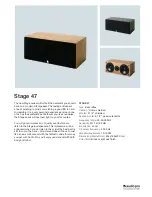 Audio Pro Stage 47 Specifications предпросмотр