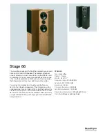 Audio Pro Stage 66 Specifications предпросмотр