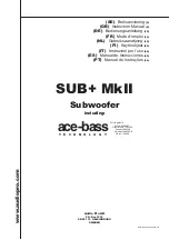 Audio Pro Sub Plus MKII Instruction Manual preview