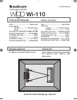 Предварительный просмотр 2 страницы Audio Pro wigo Wi-110 Technical Data