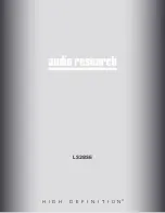 Preview for 1 page of Audio Research ARCLS28SE Manual