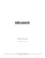 Preview for 22 page of Audio Research ARCLS28SE Manual