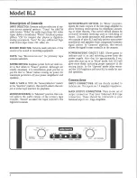 Preview for 3 page of Audio Research BL2 User Manual