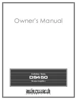 Audio Research Definition Series Owner'S Manual preview