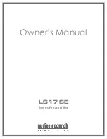 Предварительный просмотр 1 страницы Audio Research LS17 SE Owner'S Manual