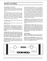 Preview for 5 page of Audio Research LS5MKIII Owner'S Manual