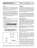 Предварительный просмотр 4 страницы Audio Research PHONO 2 Owner'S Manual