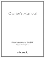 Предварительный просмотр 1 страницы Audio Research Reference 5 SE Owner'S Manual