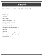 Preview for 3 page of Audio Research Reference Phono 2 SE Owner'S Manual