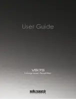 Audio Research VSi75 User Manual предпросмотр