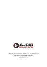 Предварительный просмотр 12 страницы Audio Solutions AS-CM3260 Manual