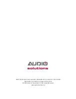 Предварительный просмотр 12 страницы Audio Solutions FM2642 Instructions Manual