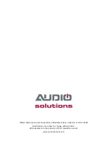 Предварительный просмотр 10 страницы Audio Solutions T2642 Manual