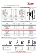 Предварительный просмотр 2 страницы Audio System Avalanche High End Midrange AV 80 User Manual