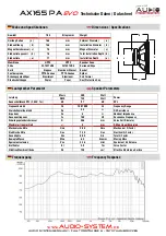 Предварительный просмотр 2 страницы Audio System AX165 PA EVO User Manual