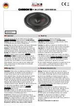 Audio System Carbon 12 User Manual preview