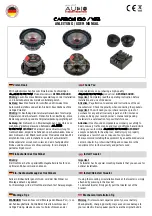 Audio System CARBON 130 User Manual preview