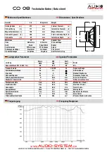 Предварительный просмотр 2 страницы Audio System CO 08 User Manual