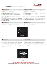 Preview for 3 page of Audio System DSP-BOX User Manual