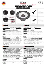 Preview for 1 page of Audio System EVO 2 M100 User Manual