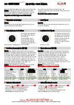 Preview for 2 page of Audio System EVO 2 M100 User Manual