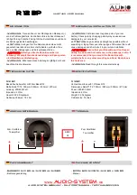 Preview for 2 page of Audio System German Sound R Series User Manual