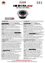 Audio System HS 24 PA EVO User Manual предпросмотр