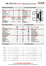 Предварительный просмотр 2 страницы Audio System HS 24 PA EVO User Manual