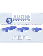 Audio System HTL 102 User Manual preview