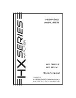 Preview for 1 page of Audio System HX 360.2 Owner'S Manual