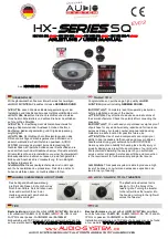 Audio System HX SQ EVO 2 Series User Manual preview