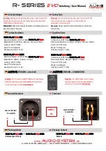 Preview for 2 page of Audio System R08 FLAT EVO BR User Manual