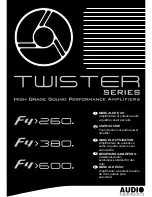 Preview for 1 page of Audio System Twister F4 260 User Manual