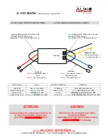 Preview for 3 page of Audio System X 100 BMW User Manual