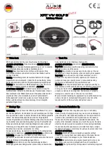 Audio System XFIT VW GOLF 5 EVO2 Manual preview