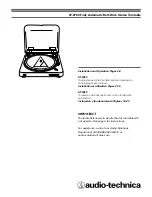 Preview for 1 page of Audio Technica 4961310147143 Manual