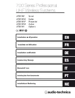 Предварительный просмотр 1 страницы Audio Technica 700 Series Installation And Operation Manual