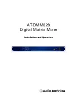 Audio Technica AT-DMM828 Installation Instructions Manual preview