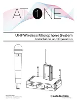 Audio Technica AT-ONE Installation And Operation Manual preview