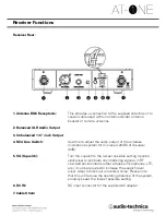 Предварительный просмотр 5 страницы Audio Technica AT-ONE Installation And Operation Manual