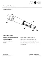 Предварительный просмотр 6 страницы Audio Technica AT-ONE Installation And Operation Manual